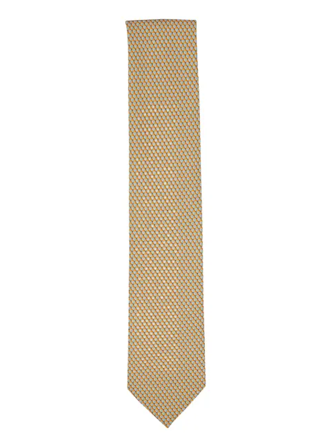 Zegna geometric-pattern silk tie