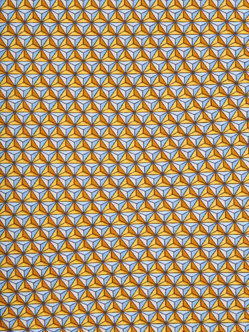 Zegna geometric-pattern silk tie Geel