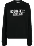 DSQUARED2 logo-print crew-neck sweatshirt - Black