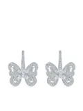 De Beers Jewellers 18kt white gold Portraits of Nature butterfly diamond earrings - Silver