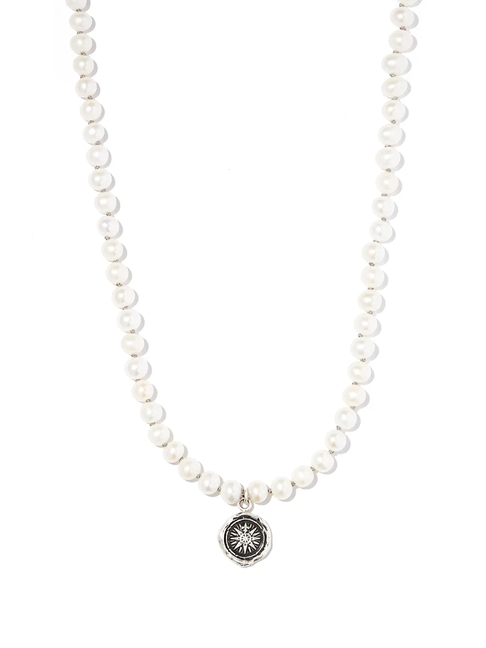 Direction pearl pendant necklace