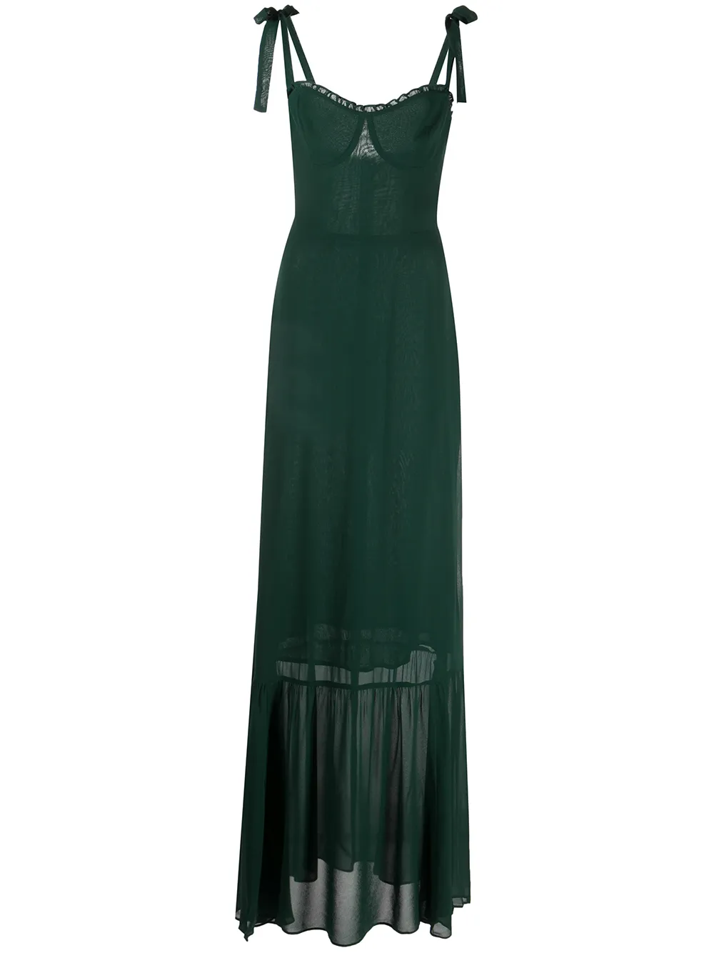 

Reformation vestido largo Jasen - Verde