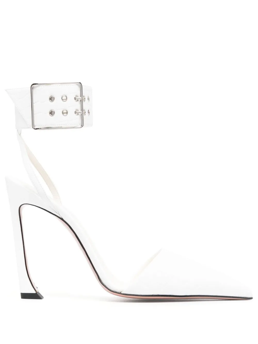 

Pīferi Fame 100mm faux leather pumps - White