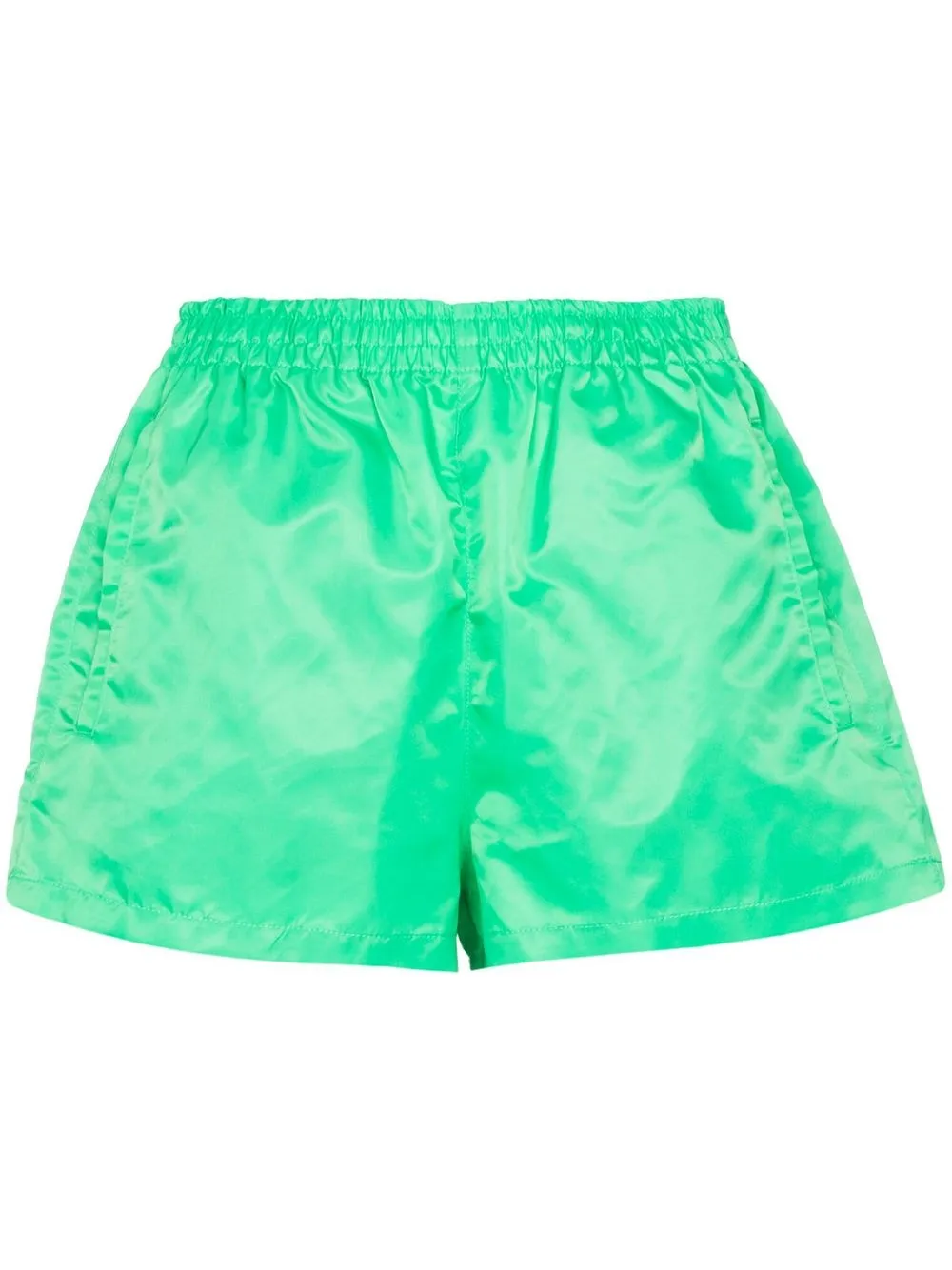 

The Frankie Shop Perla elasticated-waist gym shorts - Green