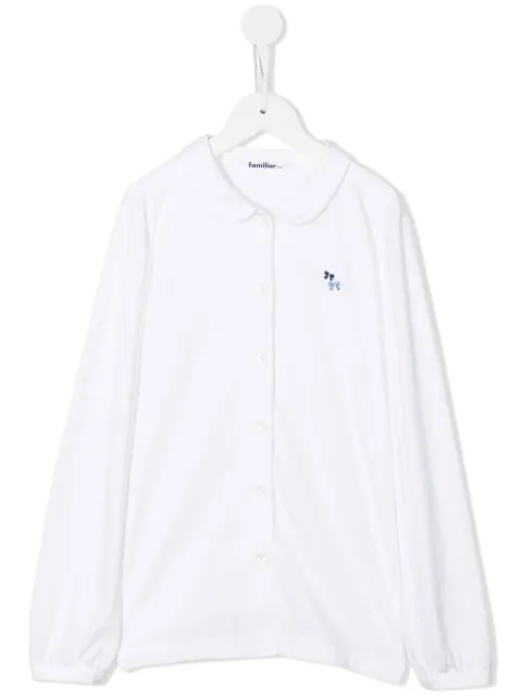 Familiar bow-embroidered shirt