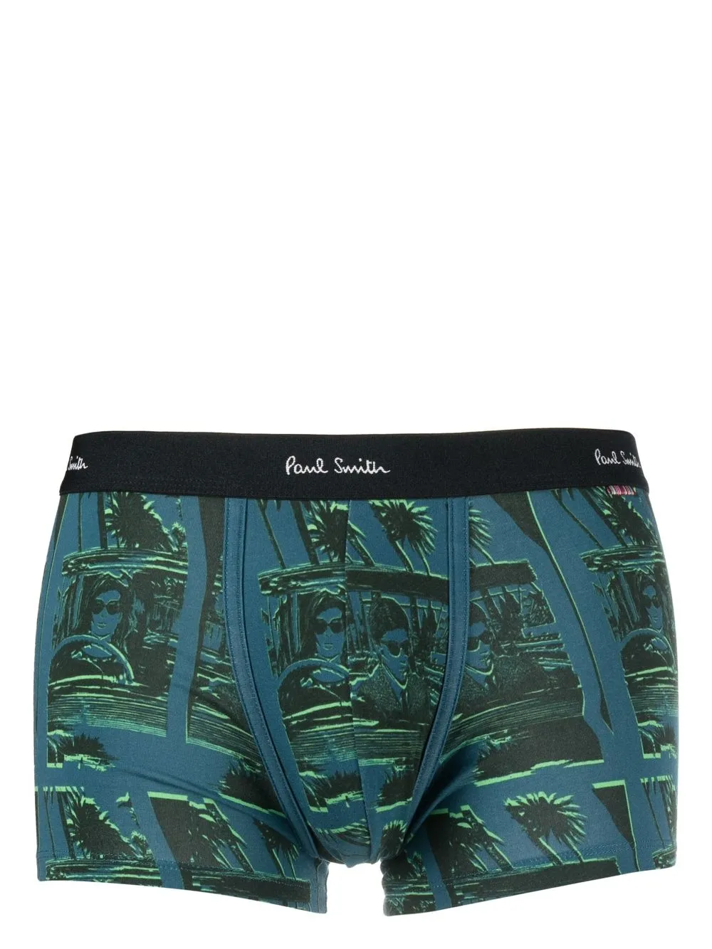 

Paul Smith graphic-print boxer briefs - Blue