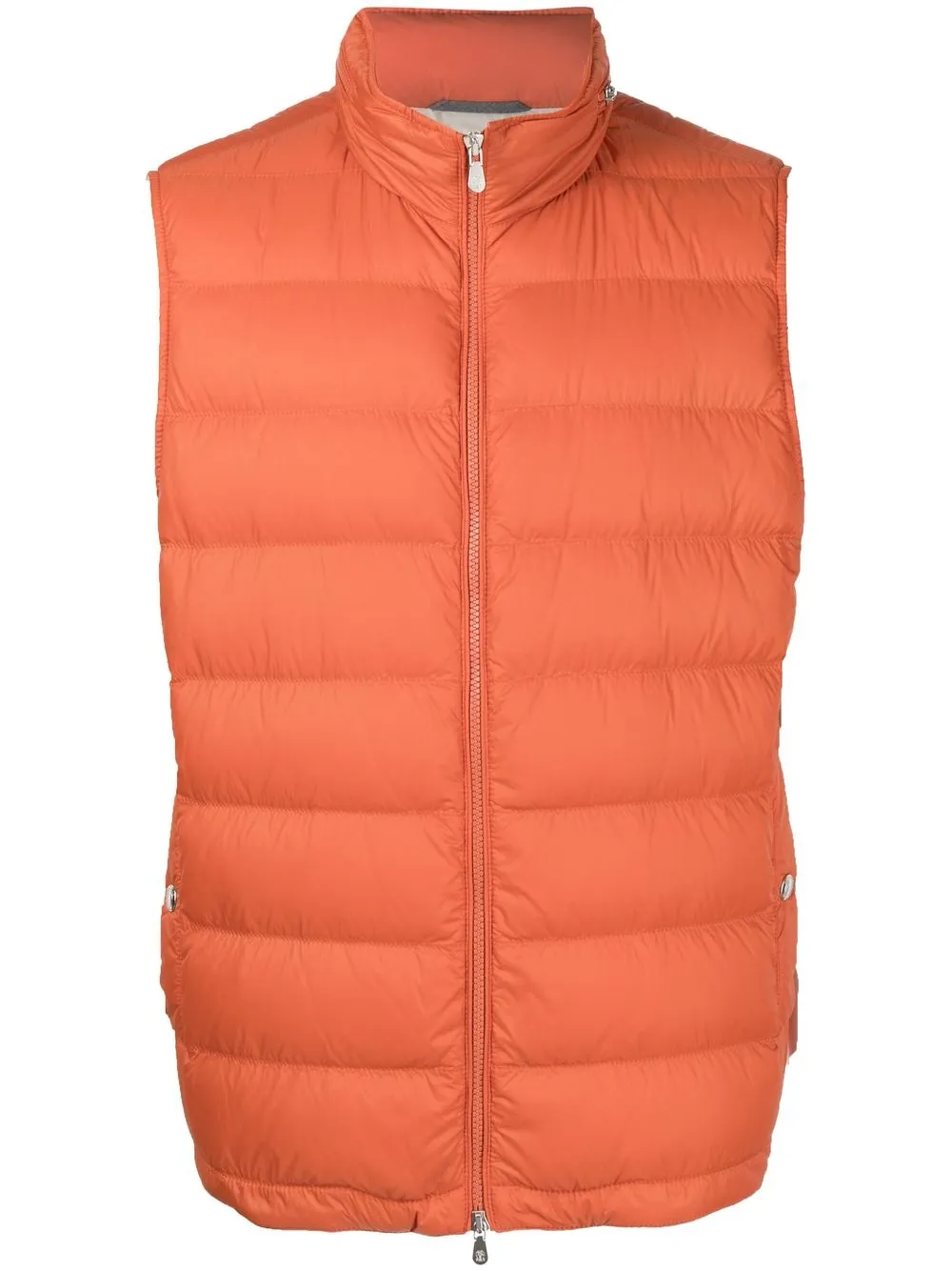 

Brunello Cucinelli zip-up padded gilet - Orange