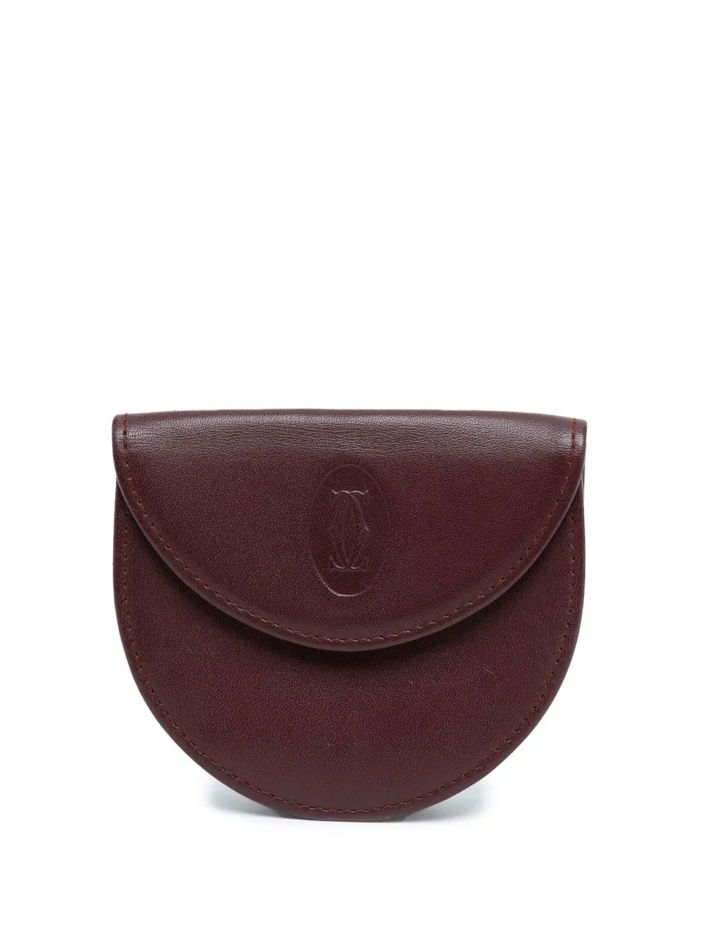 Pre-owned Cartier 1990-2000s  Must De  Coin Pouch In Brown