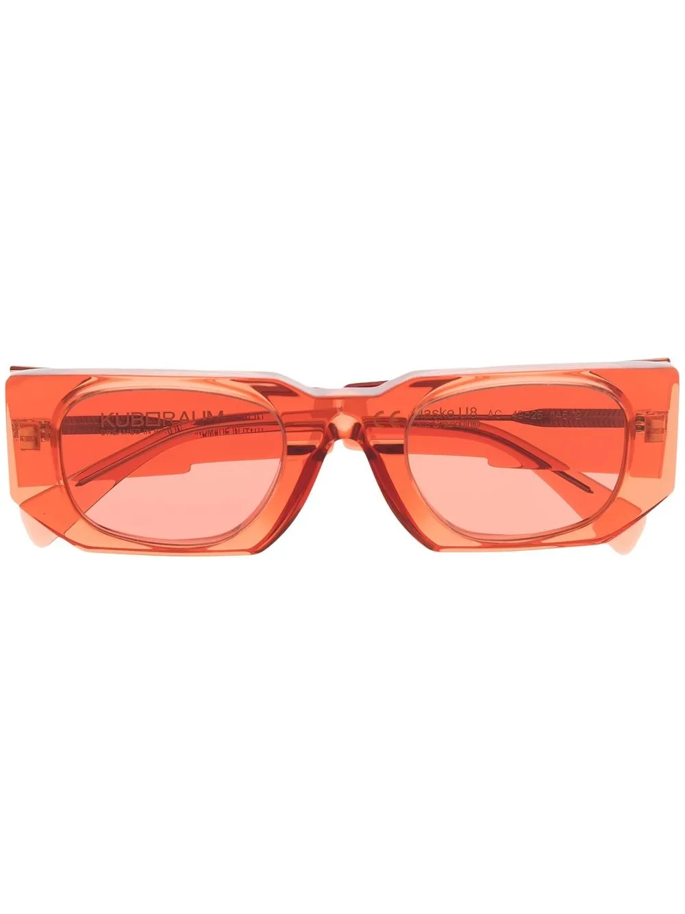

Kuboraum square-frame sunglasses - Red