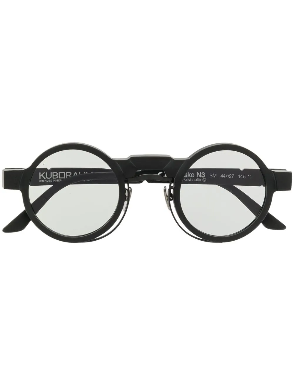 

Kuboraum lentes de sol con armazón redonda - Negro