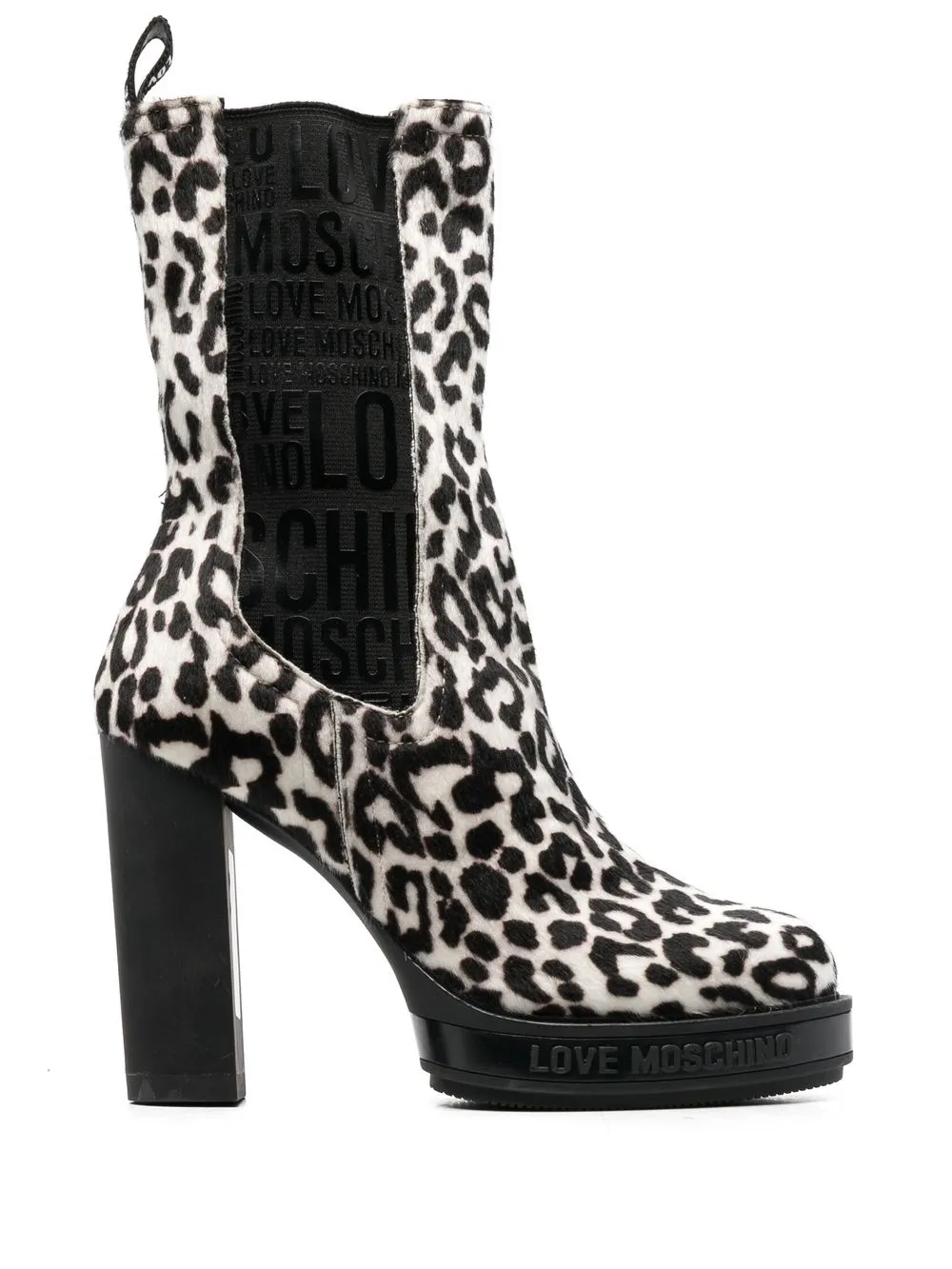 

Love Moschino 115mm leopard-print boots - Neutrals