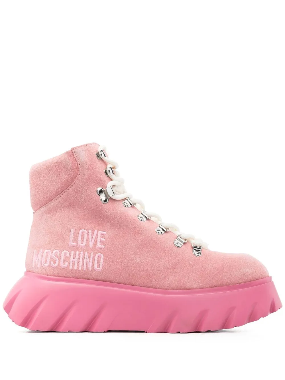 

Love Moschino 60mm chunky-sole hiking boots - Pink