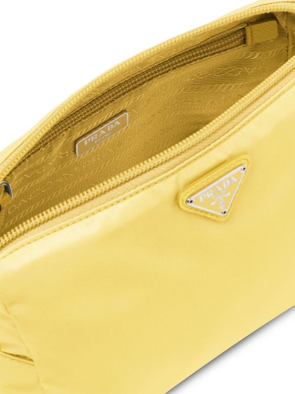 Prada triangle-logo Makeup Bag - Farfetch