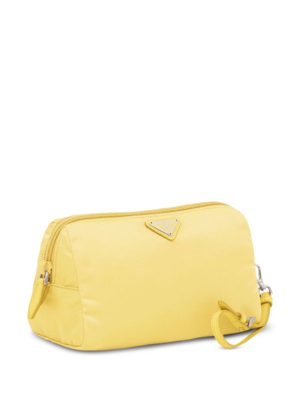 Prada triangle-logo Makeup Bag - Farfetch