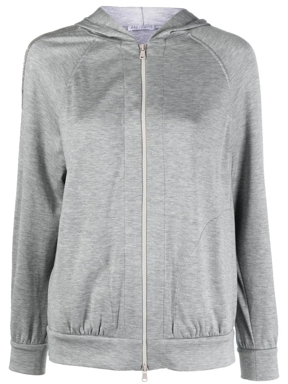 

Brunello Cucinelli zip-fastening hoodie - Grey