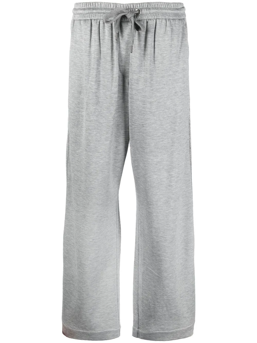 

Brunello Cucinelli pantalones anchos con cordones en la pretina - Gris