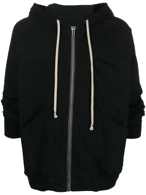 Rick Owens Drawstring Cotton Hoodie - Farfetch