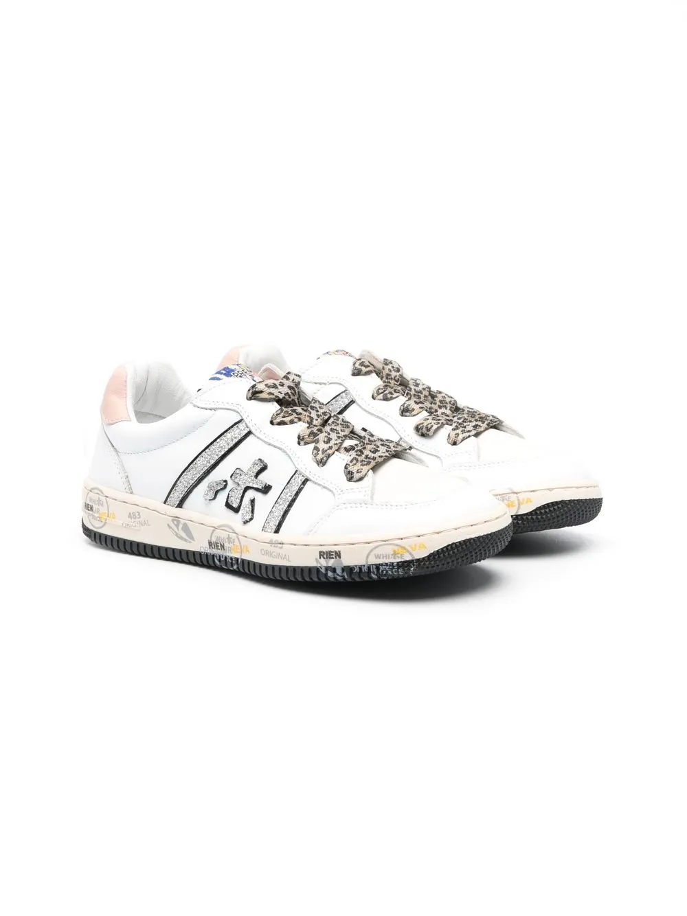 

Premiata Kids tenis bajos Wally - Blanco