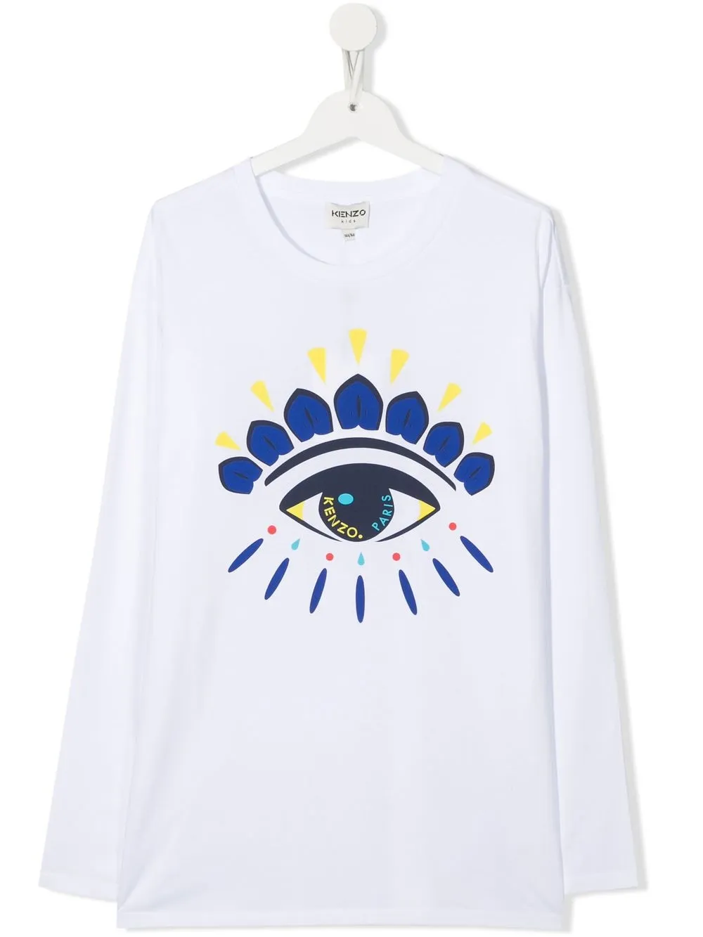 

Kenzo Kids playera con ojo estampado - Blanco
