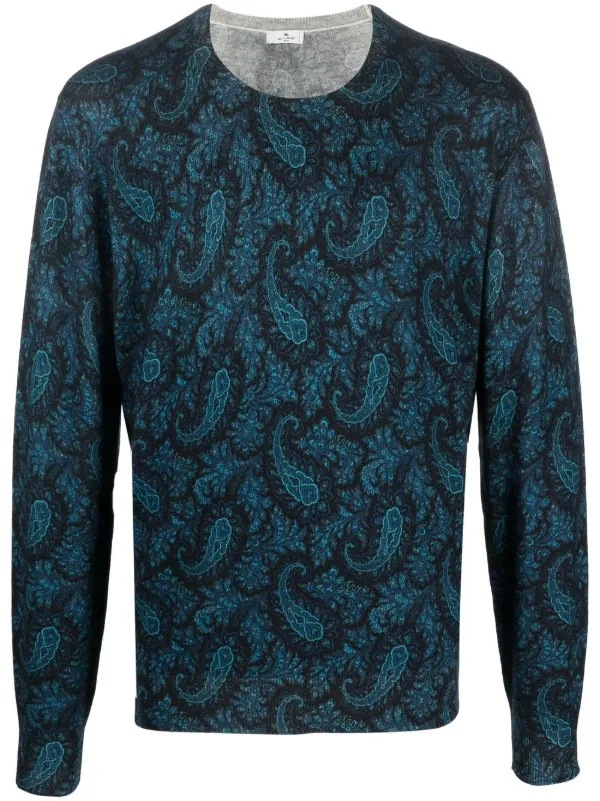 ETRO paisley-print Pullover Sweater 