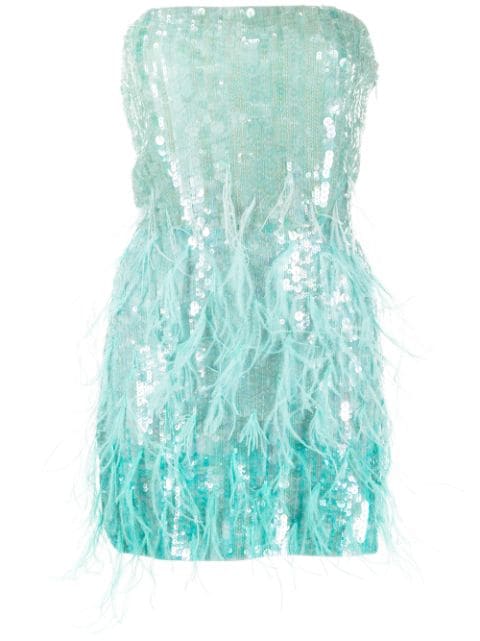 Retrofete Anastasia sequin-embellished strapless dress