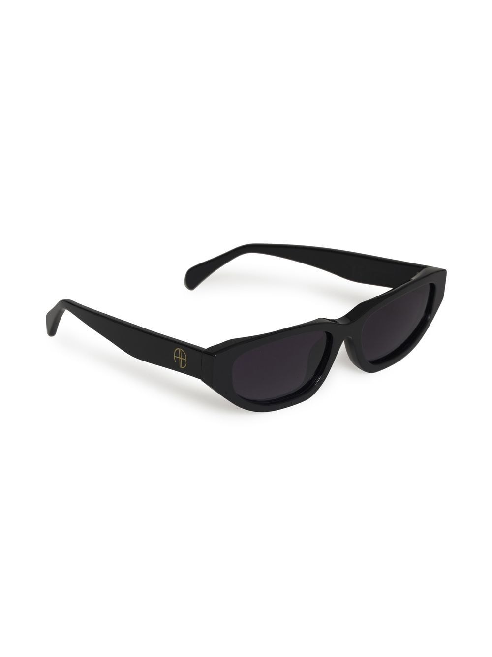 Shop Anine Bing Melrose Rectangle-frame Sunglasses In Black