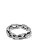 SHAY 18kt black gold Mini Deco chain-link ring