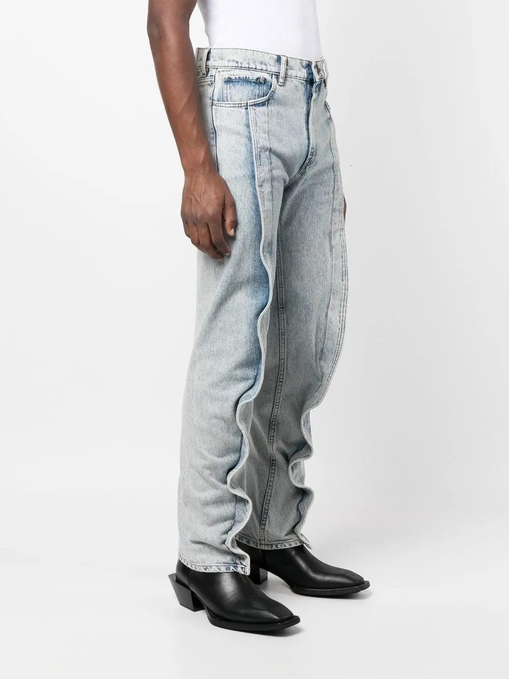 slim-cut banana jeans