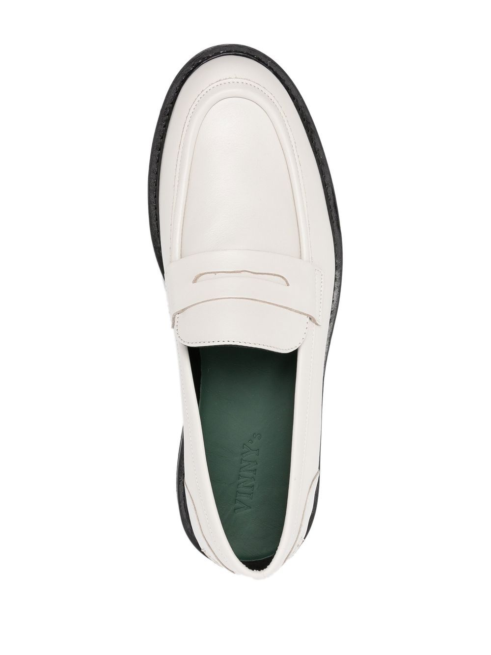 VINNY'S Richee Leather Penny Loafers - Farfetch