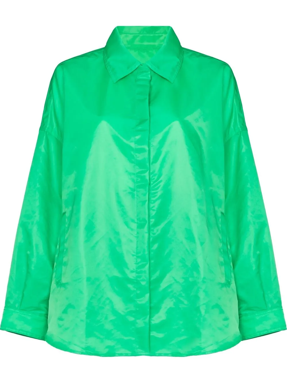 

The Frankie Shop camisa manga larga con cierre - Verde