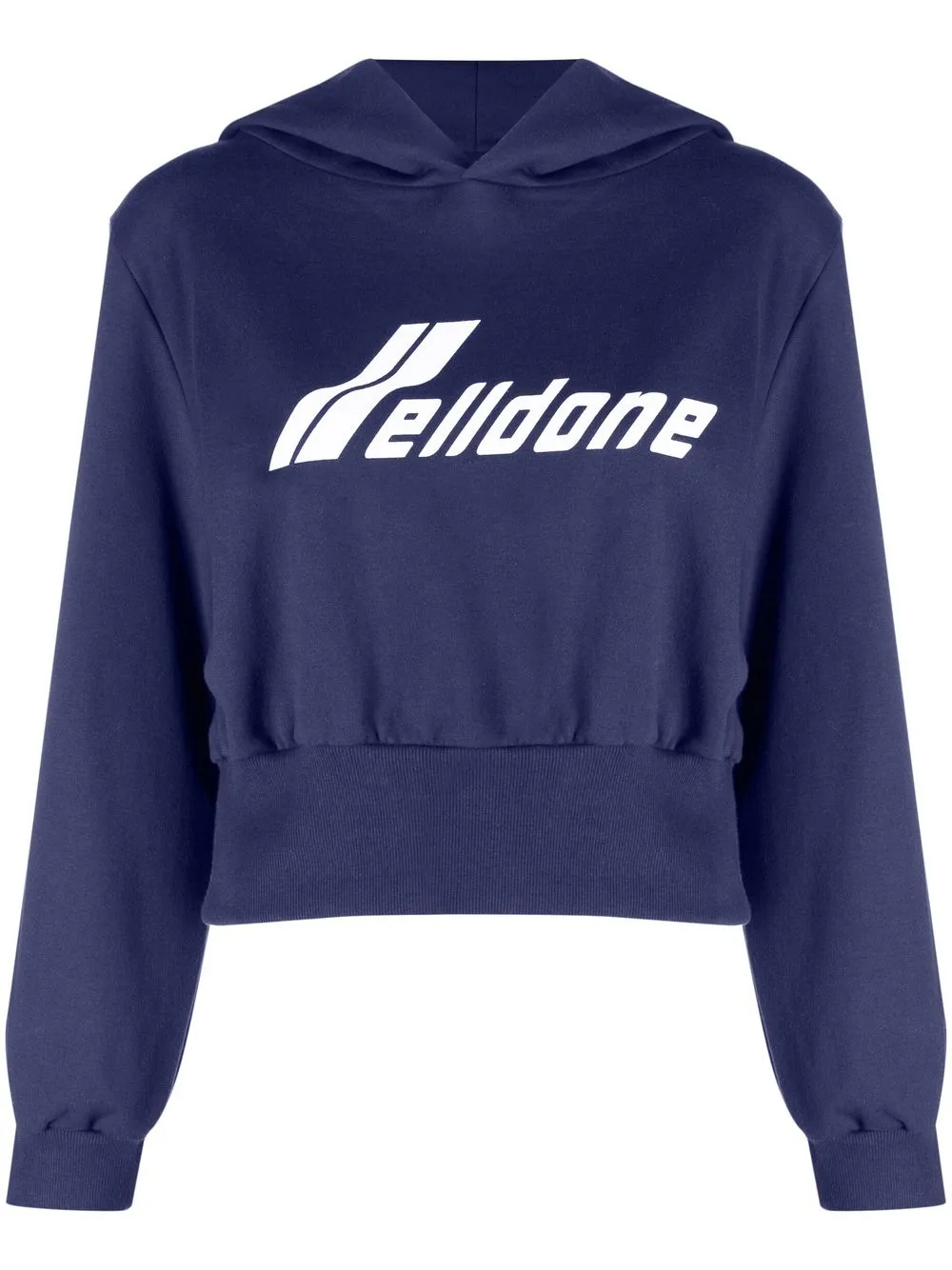 

We11done hoodie con logo estampado - Azul