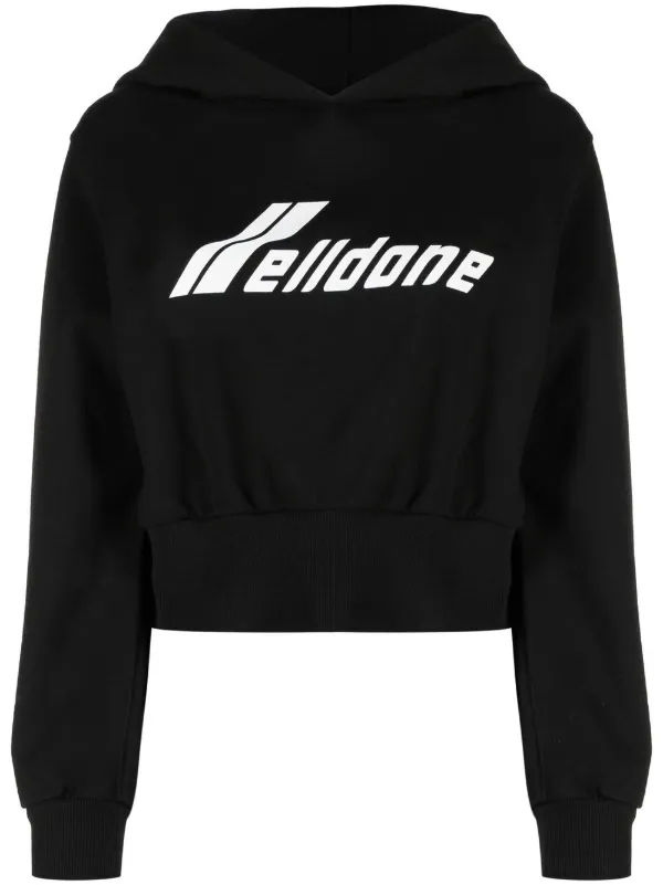 We11done logo-print Hoodie | Black | FARFETCH JO