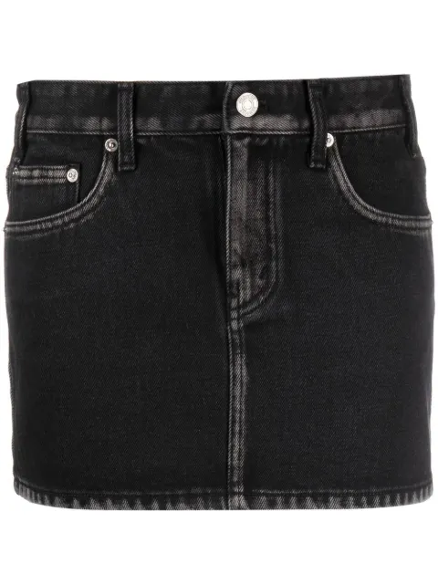 We11done low-rise mini skirt