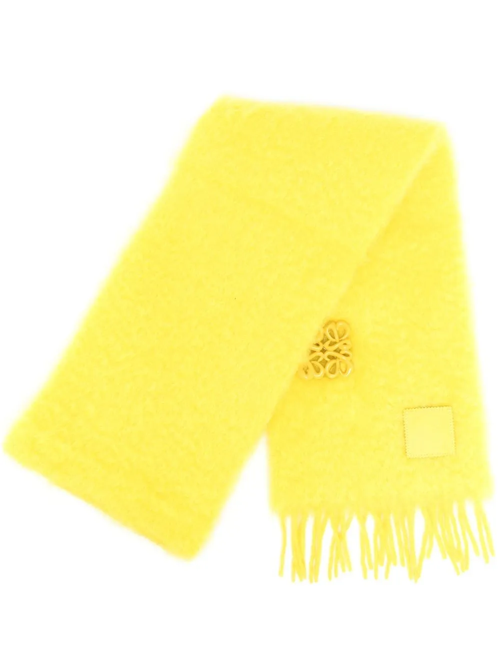 

LOEWE mascada Anagram con detalle de broche - Amarillo