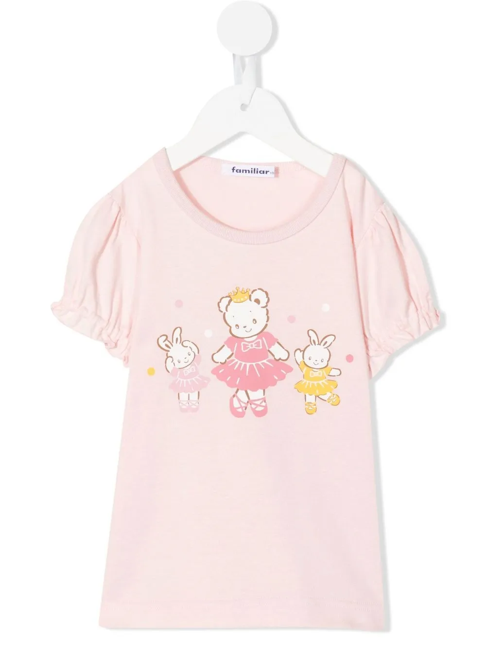 

Familiar ballerina-print T-shirt - Pink