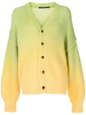 Cardigan Farfetch Abbigliamento Maglioni e cardigan Cardigan Giallo 