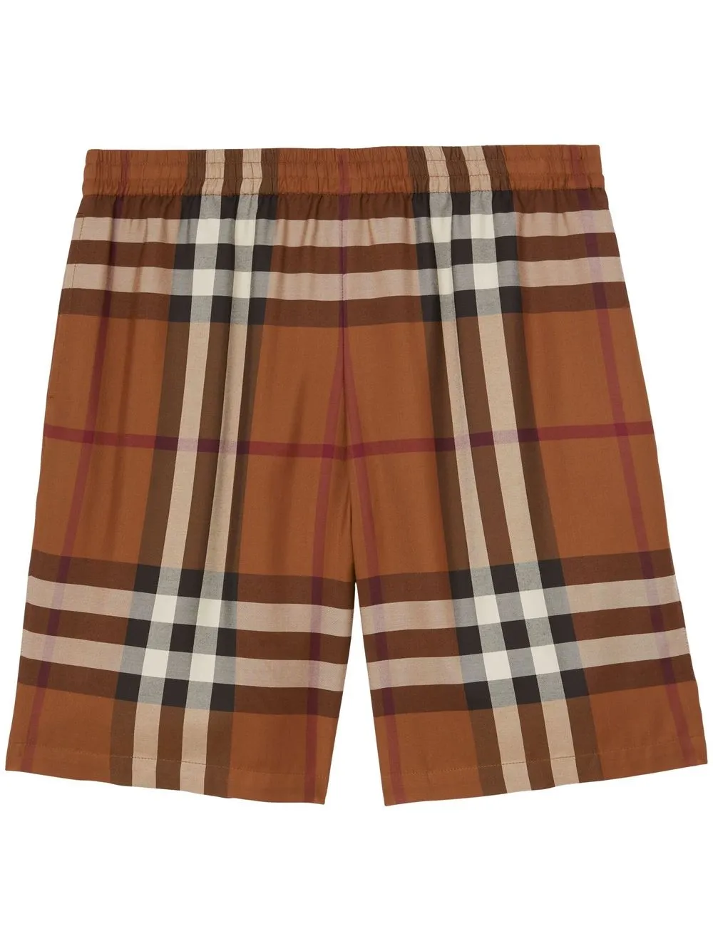 

Burberry check-pattern knee-length shorts - Brown