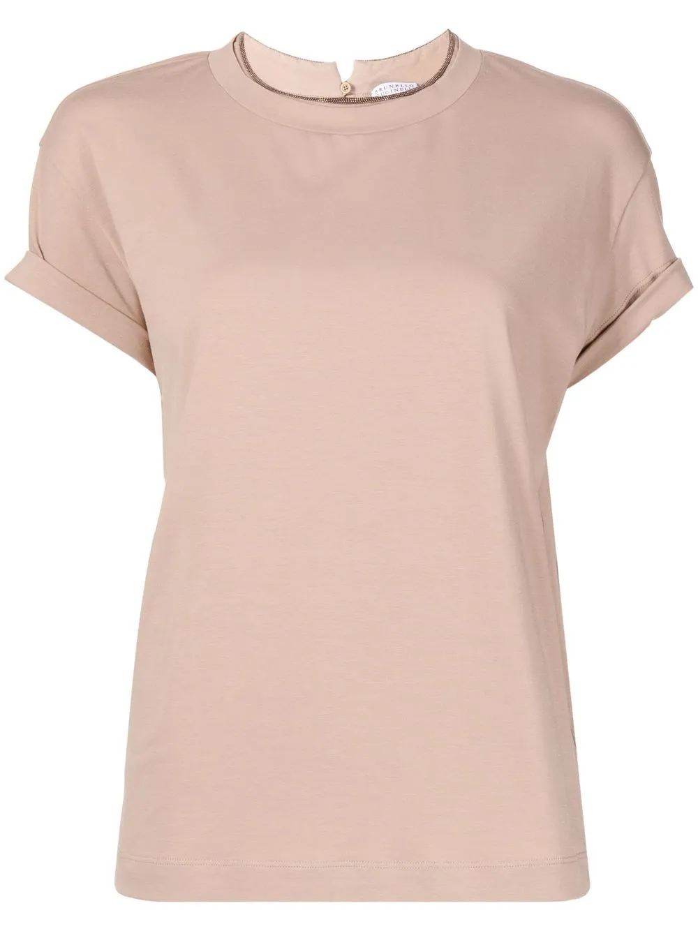

Brunello Cucinelli playera con detalle de cadena Monili - Marrón