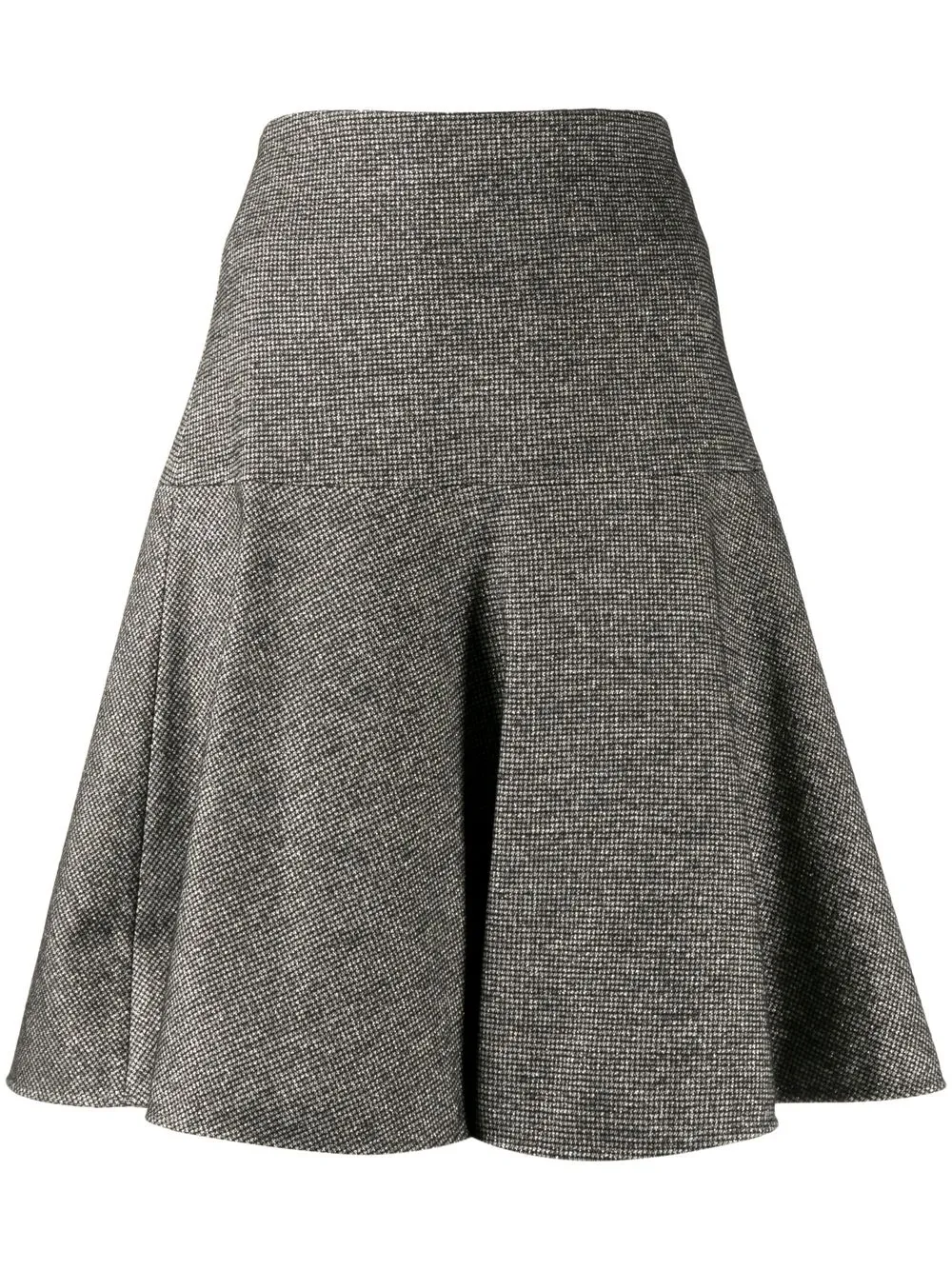 

Brunello Cucinelli falda plisada con hilo metalizado - Gris