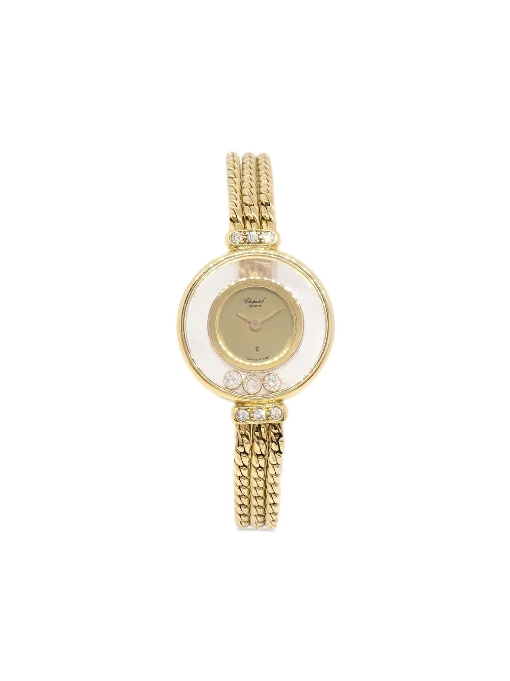 

Chopard Pre-Owned 1980 pre-owned Happy Diamonds 20mm - Gold