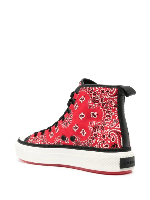 AMIRI bandana-print high-top Sneakers 