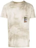 KAPITAL 4 Flags Smoky Ashburry dyed T-shirt - Neutrals