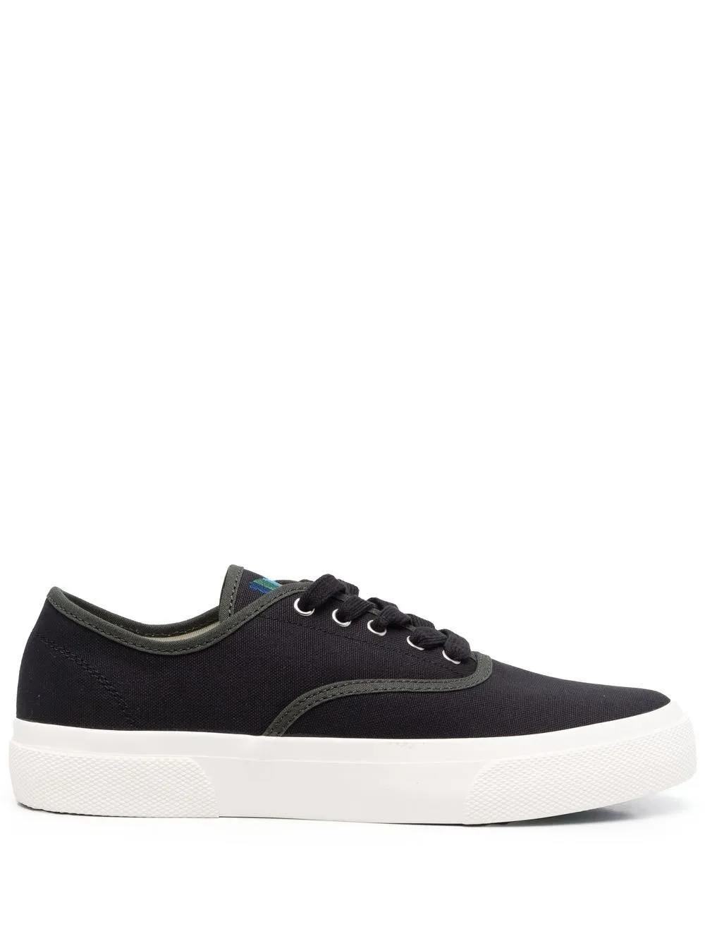 

PS Paul Smith tenis con agujetas y logo bordado - Negro