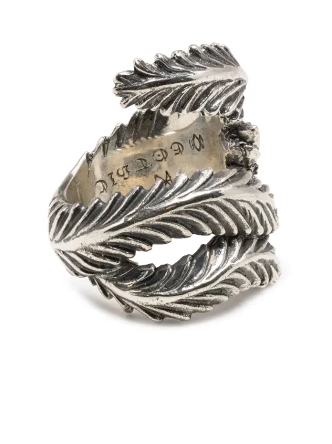 Yohji Yamamoto anillo con diseño de plumas