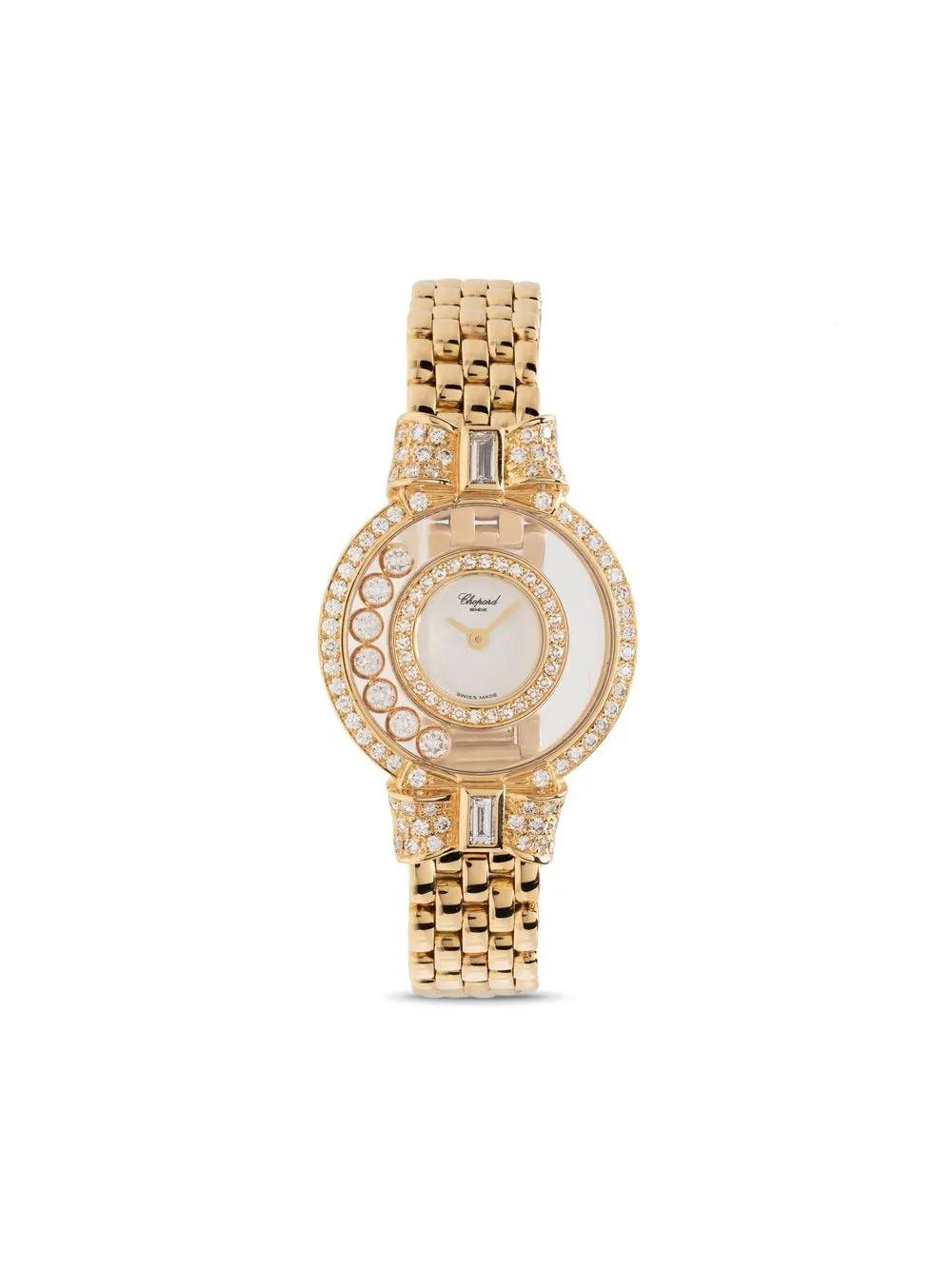 

Chopard Pre-Owned 1980s pre-owned Happy Diamonds 24mm - Gold