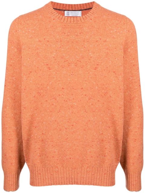 Brunello Cucinelli marl knit crew-neck jumper Men