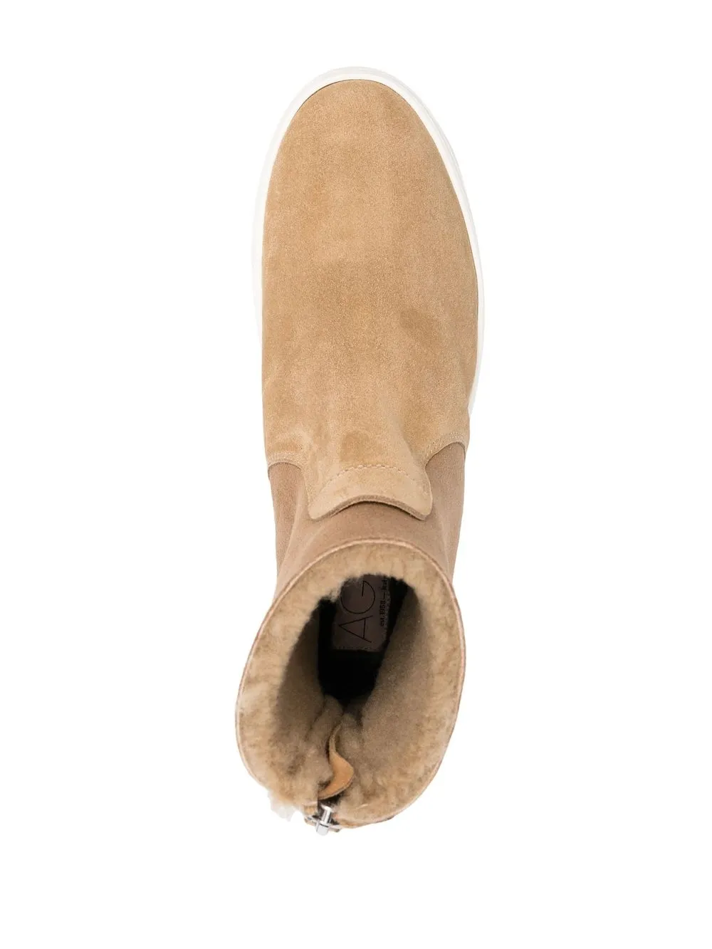 Agl Attilio Giusti Leombruni Meghan Rear-zip Fastening Boots In Nude