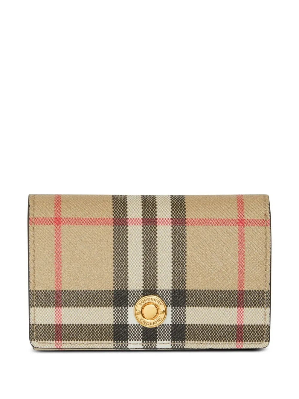 

Burberry cartera plegable con motivo Vintage Check - Neutro
