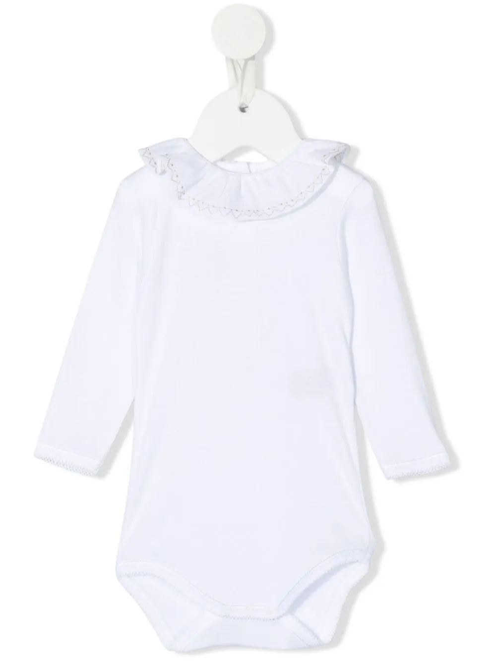 

Bonpoint romper con volantes en el cuello - Blanco