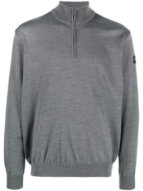 Paul & Shark fine-knit half-zip jumper